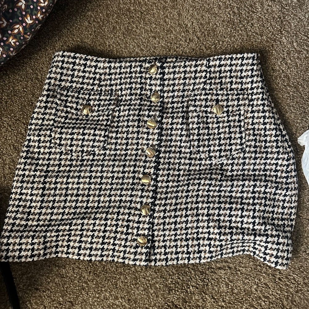 Intermix Tweed Mini Skirt